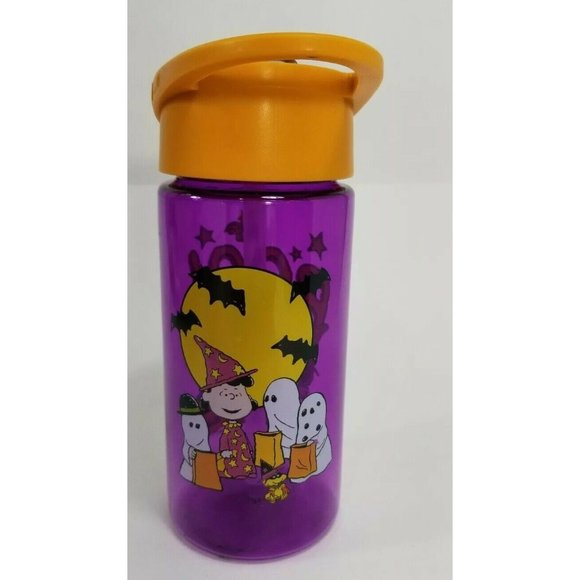Peanuts Other - Peanuts Halloween Tritan BPA free Waterbottle flip top attached straw clean